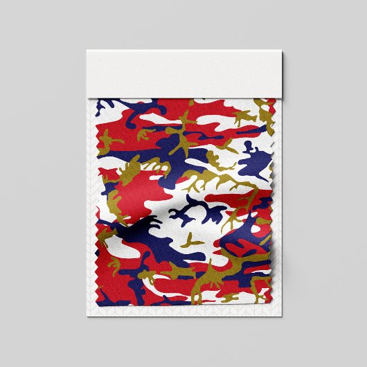 4th of July, Independence day, Camouflage Gold ファブリック