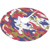 4th of July, Independence day, Camouflage Gold ブラッシュドポリエステルツリースカート (アングル)