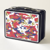 4th of July, Independence day, Camouflage Gold メタルランチボックス (裏面)