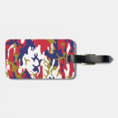 4th of July, Independence day, Camouflage Gold ラゲッジタグ (裏面横)