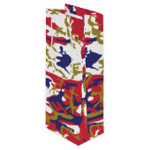4th of July, Independence day, Camouflage Gold ワインギフトバッグ (正面アングル)