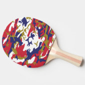 4th of July, Independence day, Camouflage Gold 卓球ラケット (横)