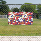 4th of July, Independence day, Camouflage Gold 横断幕 (インサイチュ)