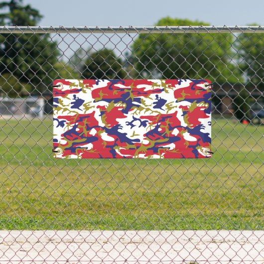 4th of July, Independence day, Camouflage Gold 横断幕 (インサイチュ)