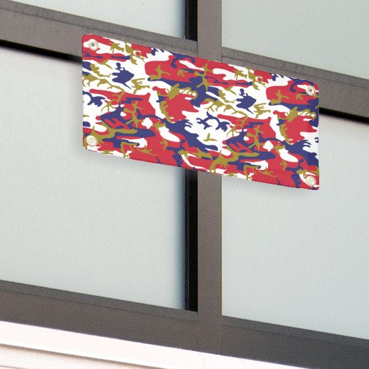 4th of July, Independence day, Camouflage Gold 横断幕 (ビルの外側)