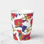 4th of July, Independence day, Camouflage Gold 紙コップ (右)