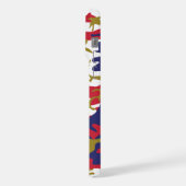 4th of July, Independence day, Camouflage Gold iPhoneケース (左側面)