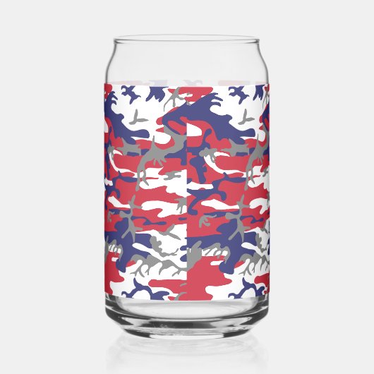 4th of July, Independence day, Camouflage Gray ガラス缶 (右)