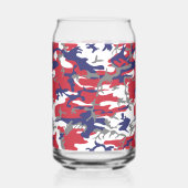 4th of July, Independence day, Camouflage Gray ガラス缶 (左)