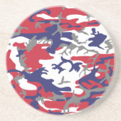 4th of July, Independence day, Camouflage Gray コースター (正面)