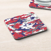 4th of July, Independence day, Camouflage Gray コースター (左側)