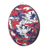 4th of July, Independence day, Camouflage Gray ダーツボード (正面右)
