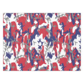 4th of July, Independence day, Camouflage Gray テーブルクロス (正面(横))