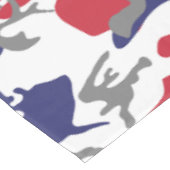 4th of July, Independence day, Camouflage Gray テーブルクロス (アングル)