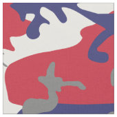 4th of July, Independence day, Camouflage Gray ファブリック (クローズアップ)