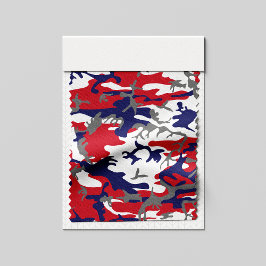 4th of July, Independence day, Camouflage Gray ファブリック