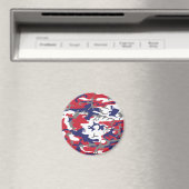 4th of July, Independence day, Camouflage Gray マグネット (インサイチュ (食洗機))