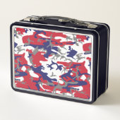 4th of July, Independence day, Camouflage Gray メタルランチボックス (裏面)