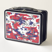 4th of July, Independence day, Camouflage Gray メタルランチボックス (正面)