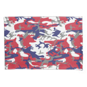 4th of July, Independence day, Camouflage Gray 枕カバー (正面)