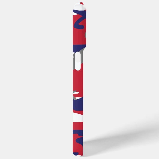 4th of July, Independence day, Camouflage Gray Case-Mate iPhoneケース (裏面 / 右)