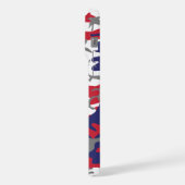 4th of July, Independence day, Camouflage Gray iPhoneケース (左側面)