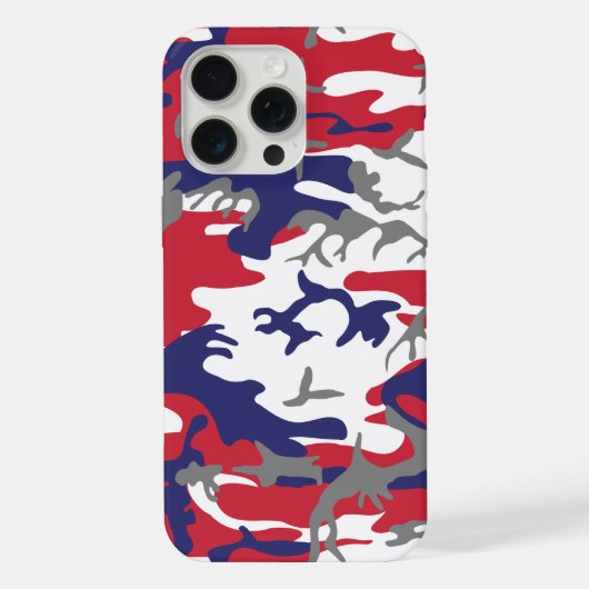 4th of July, Independence day, Camouflage Gray iPhoneケース (裏面)