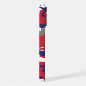 4th of July, Independence day, Camouflage Gray iPhoneケース (右側面)