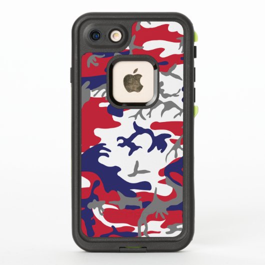 4th of July, Independence day, Camouflage Gray LifeProof iPhoneケース (裏面)