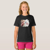 4th of July Independence Day Patriotic Design Tシャツ (正面フル)