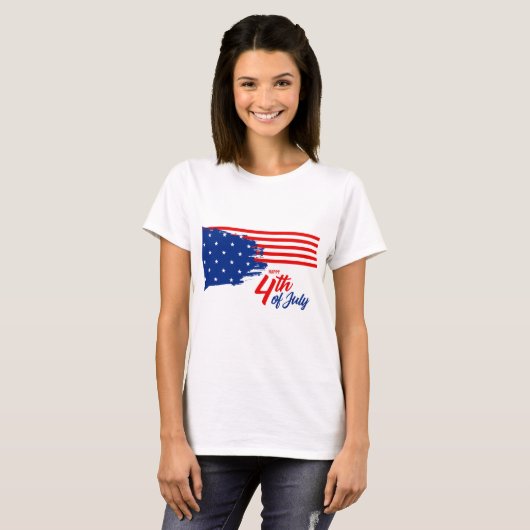 4th of July - Independence Day Tシャツ (正面フル)