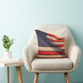 4th of july independence day wavin flag クッション (椅子)