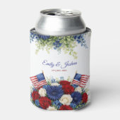 4th of July Independence Day Wedding 缶クーラー (缶正面)