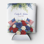 4th of July Independence Day Wedding 缶クーラー (正面)