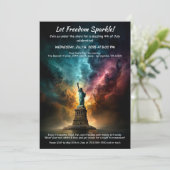 4th of July Invitation – Statue of Liberty  招待状 (スタンド正面)