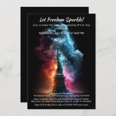 4th of July Invitation – Statue of Liberty  招待状 (正面/裏面)