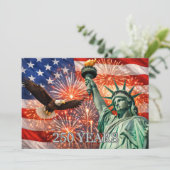 4th of July Liberty Eagle Fireworks USA 250th 招待状 (スタンド正面)