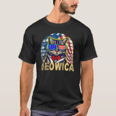 4th of July Meowica Cat Tシャツ (正面)