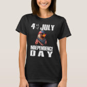 4th Of July Merica Bald Eagle USA Flag Independenc Tシャツ (正面)