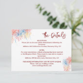 4th of July  minimalist Details Enclosure Card 出欠カード (スタンド正面)