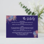 4th of July  minimalist Details Enclosure Card 出欠カード (スタンド正面)