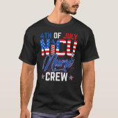 4th Of July Nicu Nurse Crew Celebration 2022 Ameri Tシャツ (正面)