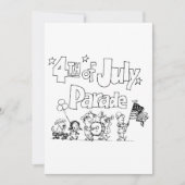 4th Of July Parade Invitations 招待状 (正面)