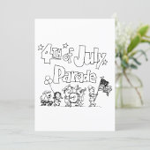 4th Of July Parade Invitations 招待状