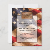 4th of July Party Invitation USA 250 Years シーズンカード (正面)