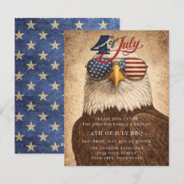 4th of July Party Invitation USA 250 Years シーズンカード