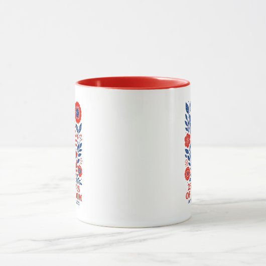 4th of July Patriotic 250th Anniversary 250 Years  マグカップ (中央)