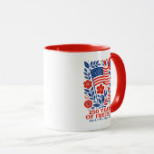 4th of July Patriotic 250th Anniversary 250 Years  マグカップ (正面右)