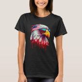 4th Of July Patriotic Bald Eagle Cool Sunglasses Tシャツ (正面)