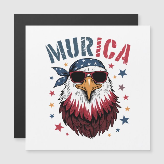 4th of July Patriotic Funny Eagle USA (正面/裏面)
